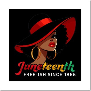 Juneteenth - FREE-ISH SINCE 1865-Celebrating  Freedom Day 1865 Posters and Art